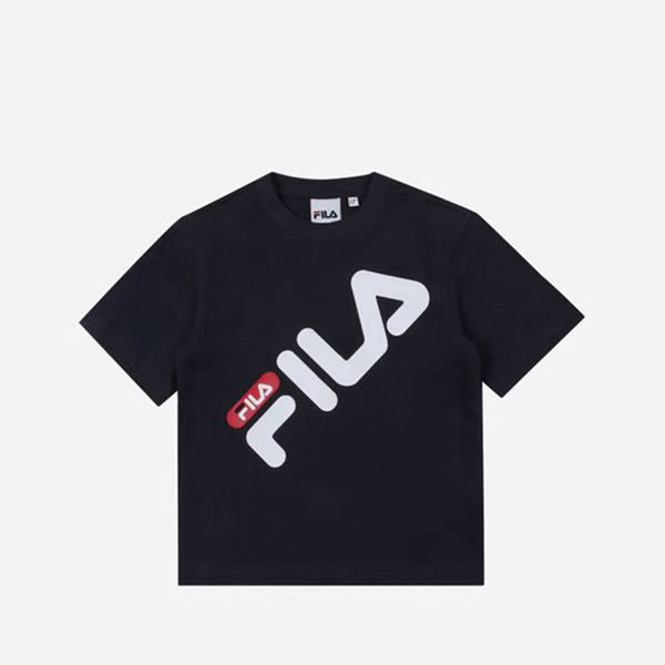 Fila Tričká Detske Námornícka Modrá - Pisa Crew Neck S/S Vypredaj - Slovakia 53876-OYZP